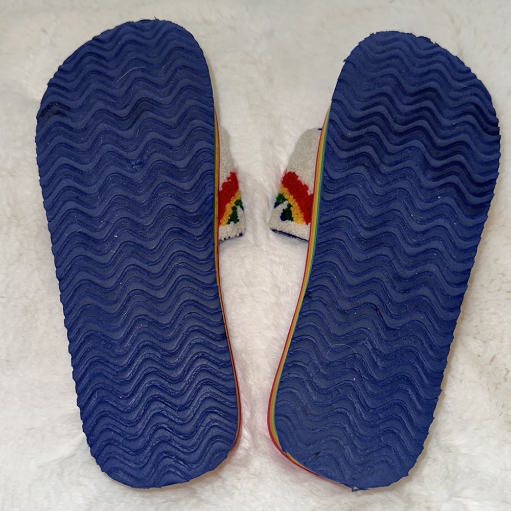 π RARE Love Wins LGBTQIA+ PRIDE Rainbow Platform UNIF Crush Sandal Slides!!! π - Picture 6 of 11